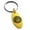 Gold, variant on Stainless Steel All Seeing Eye Emblem Engraved Small Oval Charm Keychain Keyring