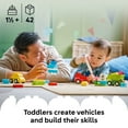 thumbnail image 4 of LEGO DUPLO My First Creative Vehicles Building Toy for Toddlers - Building Blocks for Boys & Girls, Ages 1.5+ - Preschool Learning Toy & Pretend Play Set - Gift Idea for Birthdays - 10474, 4 of 8