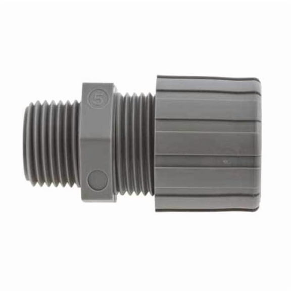 Hubbell Wiring Device-Kellems Cable Connector,1/2 in.,Straight,Black SHC2024CR