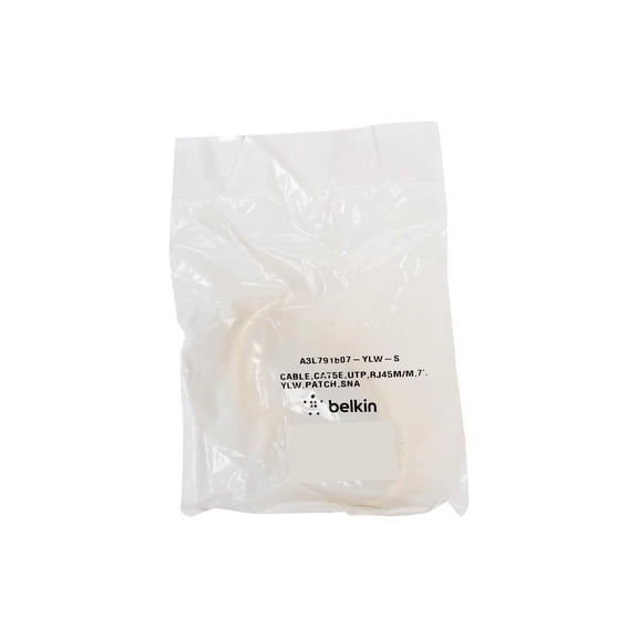 Belkin - Patch cable - RJ-45 (M) to RJ-45 (M) - 7 ft - UTP - CAT 5e - molded, snagless - yellow - for Omniview SMB 1x16, SMB 1x8; OmniView SMB CAT5 KVM Switch