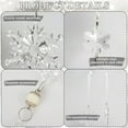 thumbnail image 5 of Luckky 18 pcs Crystal Christmas Ornaments, Hanging Acrylic Snowflake for Christmas Tree Decorations Clear Crystal Ornaments with Icicle Drop for Xmas Decor New Year Party Wedding Home Decor, 5 of 9