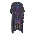 thumbnail image 3 of SCRAWLGOD Dreamcatcher Galaxy Print Womens Swimsuit Cover Up Loose Breathable Beach Cover Up Summer Lightweight Swimsuit Coverup for Beach Party, 3 of 6