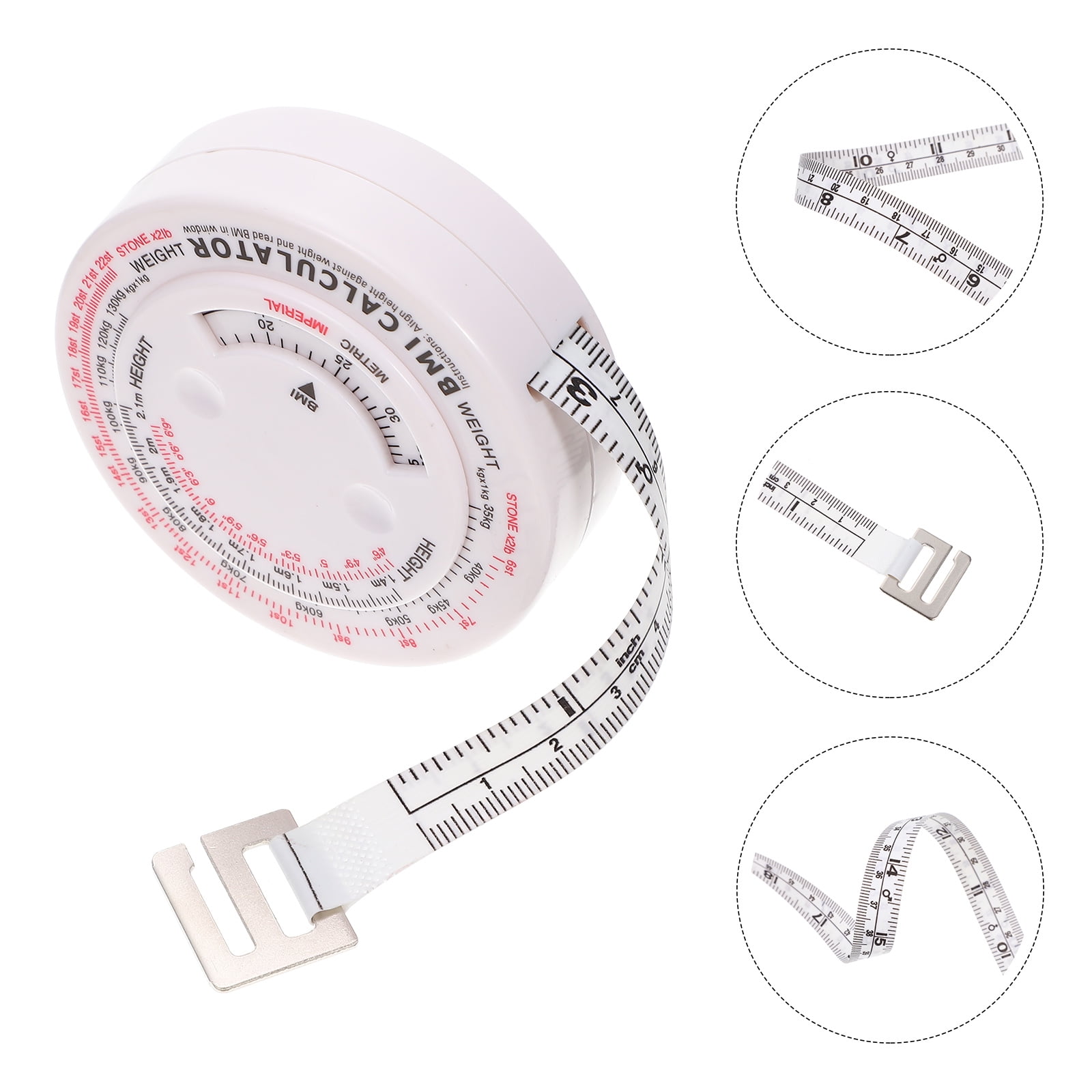 Hemoton 2pcs bmi Tape Measure Diet Weight Loss Tape bmi Health Tape Loss  Muscle Tape Measuring Tape Retractable Weight Loss Tools Pocket Tool Body  BMI Measuring Tape Retractable BMI Ruler 