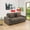 Brown, variant on 72" Loveseat Sofa, Modern Corduroy Sofa Couch with2 Pillows Small Comfy Couch for Living Room, Brown