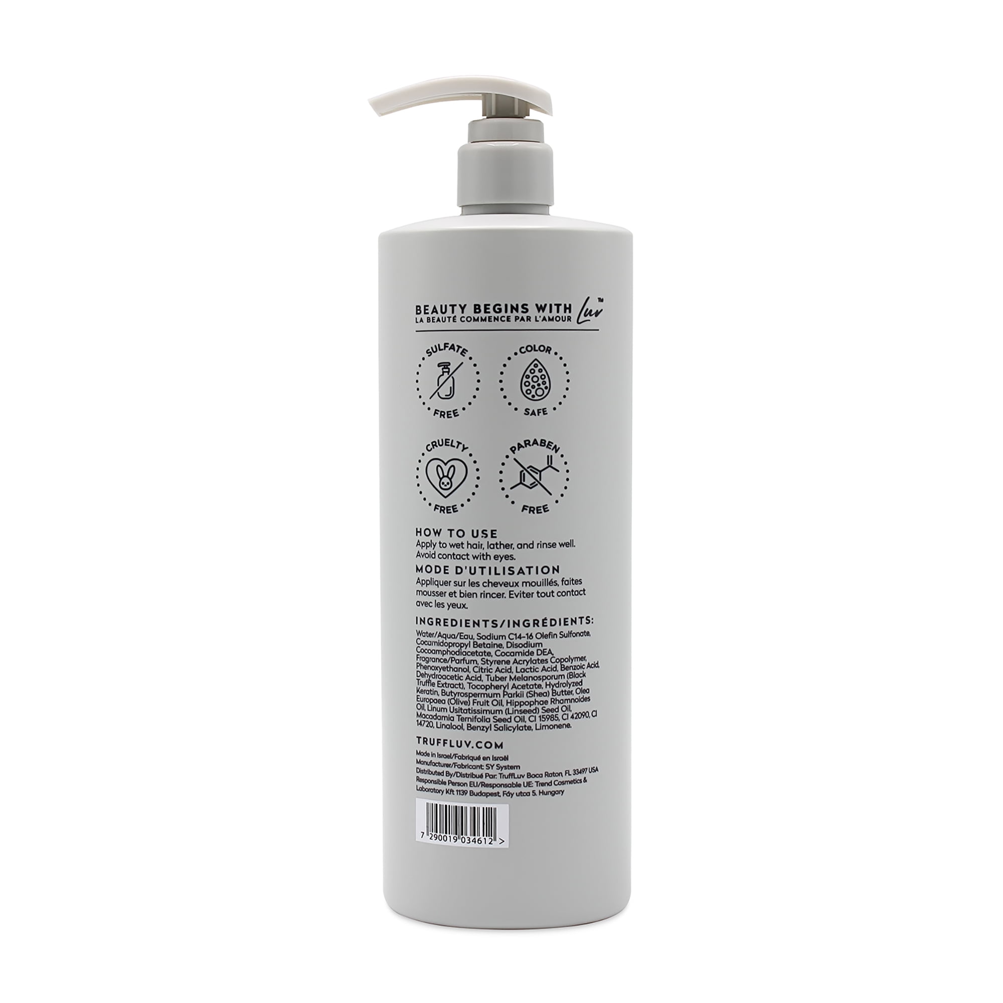 TruffLuv Truffle Shampoo, Shampoo for Men and Women, 33.8 oz