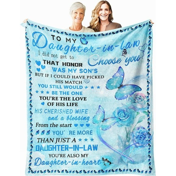 MMYGU Gifts for Daughter in Law Gifts from Mother in Law Future Daughter in Law Birthday Gifts for Daughter in Law Gift Ideas Present for Daughter in Law Throw Blanket 30x40in