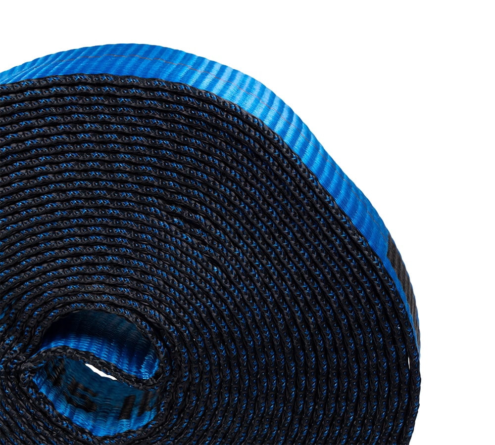 10 Pack 2" x 30' Kinedyne Heavy Duty Tie-Down Ratchet Straps with Flat Hooks, 10,000 Breaking Strength - Blue Tie Down Ratchet Straps for Flatbed Trailers, Pickup Trucks