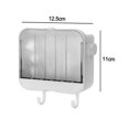 thumbnail image 2 of Soap Dish Holder Shower 2 Pack Bar Soap Holder with Drain Wall Mounted Soap Box for Shower, 2 of 5