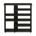 thumbnail image 2 of Pemberly Row Turn-N-Tube Engineered Wood Multi Storage Shoe Rack in Espresso, 2 of 5