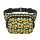 thumbnail image 1 of Fotbe Sunflowers Cangurera Cuadrada con Estampado de Doble Capa, Bolsa de Cintura Ajustable Mini para Hombres y Mujeres, 1 of 9
