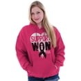 thumbnail image 3 of Support I Won Breast Cancer Awareness Hoodie Sweatshirt Women Brisco Brands S, 3 of 6