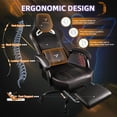 thumbnail image 4 of Waleaf Gaming Chair Ergonomic Office Chair with Footrest and Lumbar Support, Height Adjustable High Back Gamer Chair with Headrest for Adult, 4 of 7
