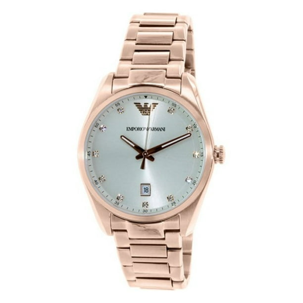 emporio armani rose gold watch