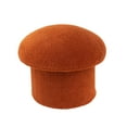 thumbnail image 5 of Mainstays Boucle Mushroom Upholstered Storage Ottoman, Terracotta, 5 of 12