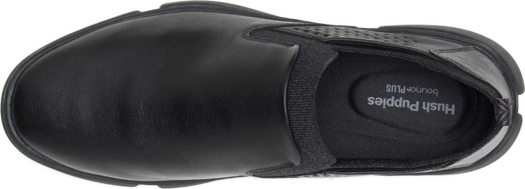 Hush Puppies Men's Bennet PT Slipon Black Leather Slip On