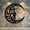 Ver D, variant on Sun and Moon Metal Wall Sculpture, Laser Cut Crescent Steel Decor