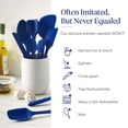 thumbnail image 3 of GIR Get It Right 10 Piece Essentials Silicone Cooking Utensils Set Nonstick 425°F Heat Resistant Kitchen Utensils Set for Cooking & Baking, Royal Blue, 3 of 7