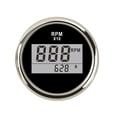 thumbnail image 2 of 52mm Digital Tachometer 0-9990 RPM LCD Display Engine Hour Meter Gauge With Red Backlight 9-32V Fit Boat Car Truck Motorcycle, 2 of 6