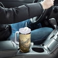 thumbnail image 4 of Yayeee 40oz Stainless Steel Tumbler with Straw and Handle Double-Wall Insulated Travel Water Bottle, Snow Mountains, 4 of 8