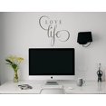 thumbnail image 3 of Home Décor Love Life Inspirational Stickers Wall Decals Office Quote 12x12 Castle Gray, 3 of 5