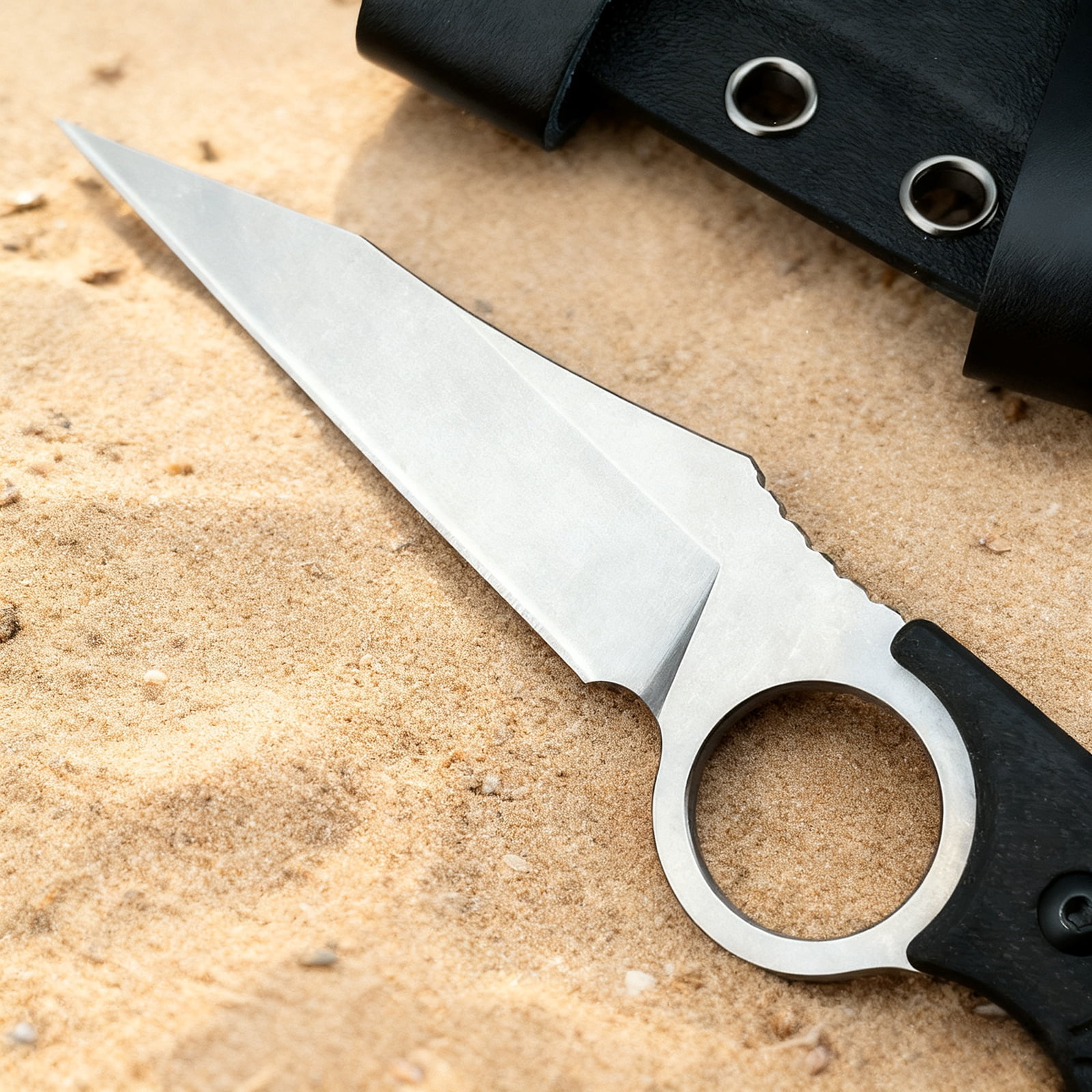 7.4'' Everyday Multi-Purpose Utility Knife, 8Cr13Mov Rust-Resistant Blade, G10 Non-Slip Handle with Portable Protective Sheath