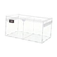 thumbnail image 2 of Almencla Acrylic Spider Enclosure Container Reptile Tank for Hermit Crab Frogs Gerbil L Size Double Grid, 2 of 8