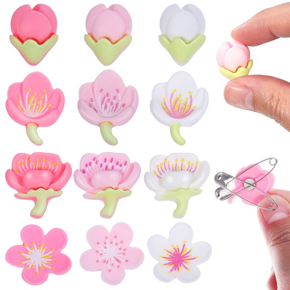 WEUVEB Set of 12 Synthetic Resin Fridge Magnets for Holding Notes and Photos, and Decorative