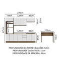 thumbnail image 3 of Cocina Integral Completa Modular Madesa Glamy 315cm MB 02, 3 of 5