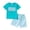 Green, variant on Toddler Clothes for Boys Baby 2PCS Shorts Set Kids Spring Summer Cotton Round Neck Print Short Sleeve Sports 0 6 12 18 24 Months 2T 3T T-Shirt with Solid 2Pcs Outfit 2 Piece