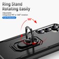 thumbnail image 2 of Hybrid Rugged Case for Samsung Galaxy S24 FE Phone, Military Grade Heavy Duty Shockproof Rotatable Magnetic Ring Holder Kickstand Armor Dual Layer Cover for Galaxy S24 FE, Black, 2 of 10