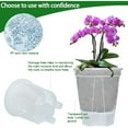 thumbnail image 6 of 2026 Naked Root Planters - Clear Self Watering Pots with High Drainage Holes - for Indoor Outdoor Plants Flowers Orchids Violets Herbs Succulents(1PC), 6 of 6