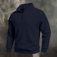 thumbnail image 2 of Enjoytime Mens Quarter Zip Sweatshirt Fall Winter Warm Stand Collar Long Sleeve Casual Pullover Sweatshirts, 2 of 8