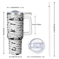thumbnail image 2 of Spooky Halloween Pattern Tumbler with Handle and Lid,40oz Double Wall Vacuum Insulated Tumbler,Cups Gift for Women and Men, 2 of 7