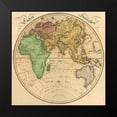 thumbnail image 2 of Lizars, Daniel 15x15 Black Modern Framed Museum Art Print Titled - Eastern Hemisphere, 1831, 2 of 5