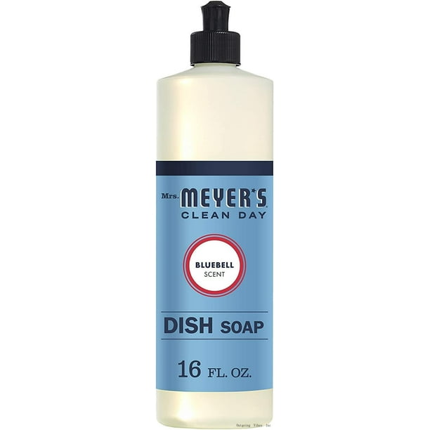 Mrs. Meyer's Liquid Dish Soap, Biodegradable Formula, Bluebell, 16 Fl