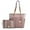 Blush Mauve, variant on MKF Collection Rochelle Women's Tote Bag & Wristlet Bag Set, Vegan Leather Handbag by Mia K.- Beige Cognac