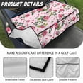 thumbnail image 6 of Whosucclay Rose Floral Pattern 4 Pockets Golf Cart Seat Cover Non-slip for Yamaha EZGO Club Car Icon, Anti‑Slip Golf Cart Seat Protector, 6 of 7