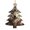 Christmas Tree Shape, variant on Angel Shape Christmas Wooden Hanging Ornaments, 6 Pcs, Xmas Tree Decor for Home Office with Wolf Southwestern Western Vintage Design