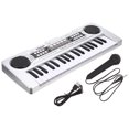 thumbnail image 1 of PENIKOKO Kid Musical Instrument Electronic Organ Design Silver 1Set, 1 of 8