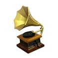 thumbnail image 5 of yotijay 1:12 Scale Dollhouse Gramophone Micro Landscape Simulated Mini Furniture Pretend, 5 of 9