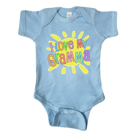 

Inktastic I Love my Gramma- sun and rainbow letters Gift Baby Boy or Baby Girl Bodysuit