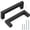 Black-hole center 3-3/4"-20, variant on 10 Pack| Square Cabinet Handles Brushed Nickel Pulls 6-3/10 Inch Hole Centers Stainless Steel Drawer Kitchen Hardware