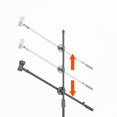 thumbnail image 4 of Microphone Crossbar Stand Rotating Video Live Bracket Microphone Stand Boom Arms Extension Crossbar 55CM Mic Stand Crossbar, 4 of 8