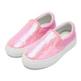thumbnail image 2 of Toddler Sneakers for Girls Boys, Kids Canvas Low Top Slip On Sparkle Glitter Shoes Fashion Walking Casual Shoes, 2 of 7