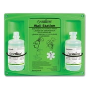 Fend-all 16 Ounce Double Bottle Eyesaline Sterile Eye Wash Wall Station