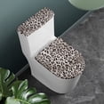 thumbnail image 3 of HELLHERO Leopard Print Toilet Bowl Cover Machine Washable for Household Washable and Reusable Toilet Lid Cover Set, 3 of 8