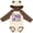 Natural & Brown w Ears, variant on Inktastic Alzheimer's Disease Bravest Hero I Ever Knew 1 Boys or Girls Long Sleeve Baby Bodysuit