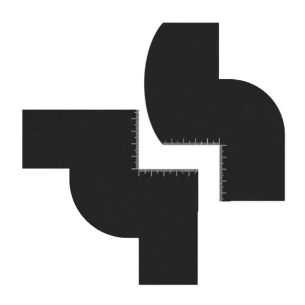 Herramienta de alineación de barba de tarjeta de peluquería Mejora Herramienta de alineación de cabello fácil de cabello Tarjeta de línea de cabello W y S en forma