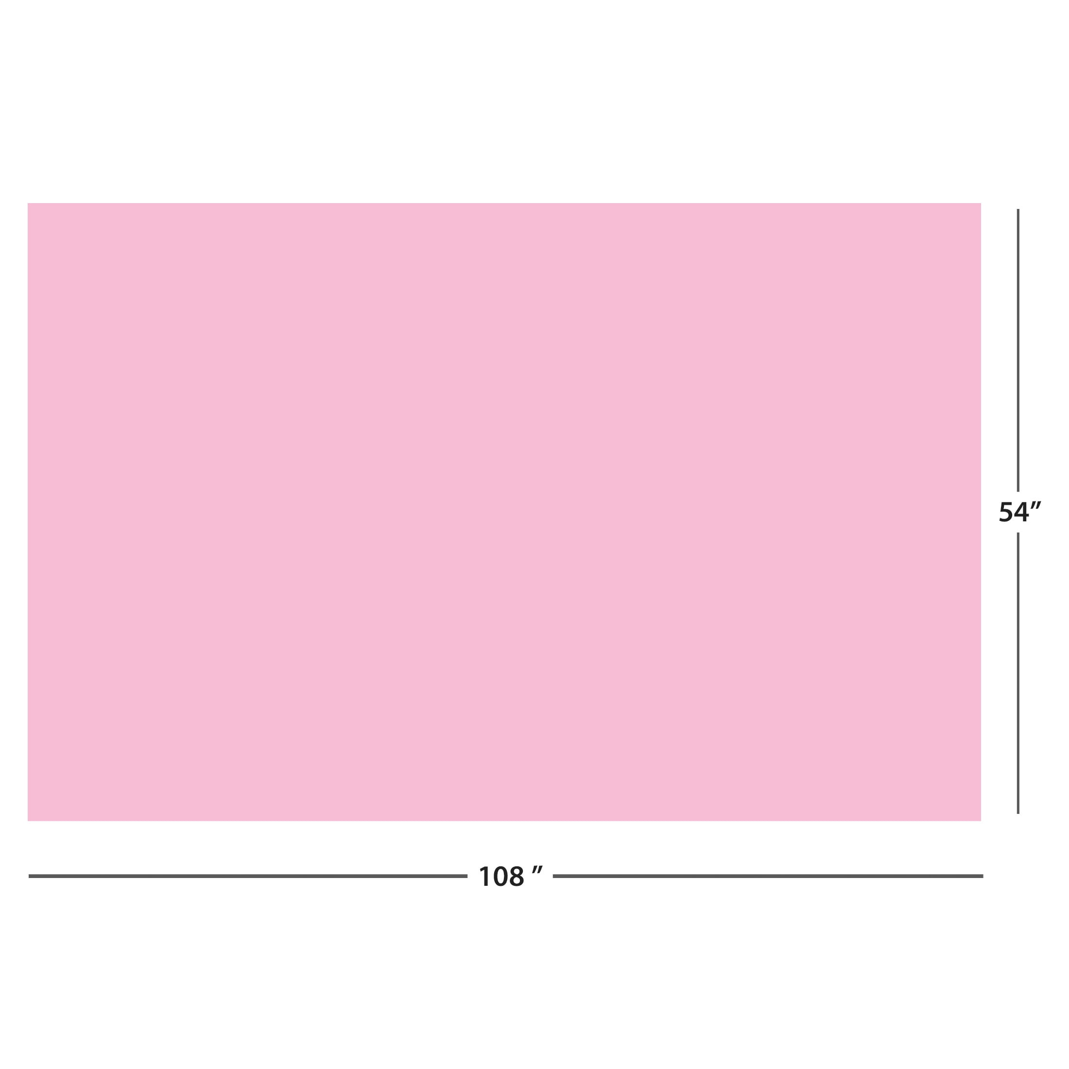 1CT 54 IN x 108IN Light Pink Rectangular Plastic Table Covers by Way To Celebrate