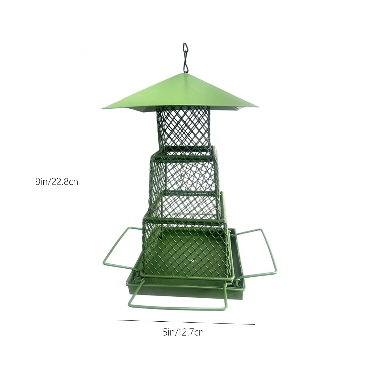 Specollect Clearance 3Pcs Bird Feeders for Outdoors,Large Capacity,Heavy Duty Metal Bird Feeder,Supports Cardinal,Finch,Blue Jay and Wild Birds